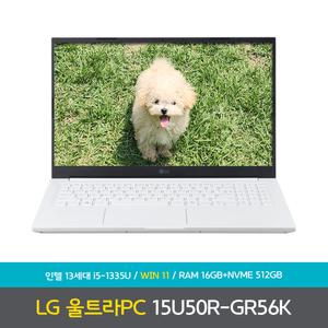 LG전자 울트라PC 15U50R-GR56K 램16GB+NVMe512GB 노트북 N
