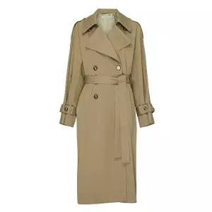 [아크네]23FW 더블 벨티드 롱 트렌치코트 콜드 A90529 AE5