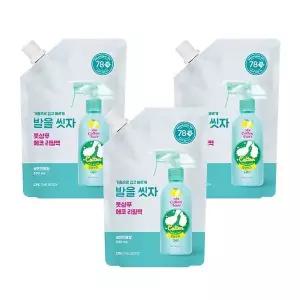 [셀러허브]온더바디 발을씻자 코튼풋샴푸 리필 레몬향 500ml x 3개 (S11092840)
