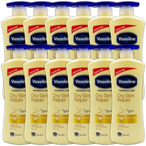 (신형) 바세린 인텐시브 케어 드라이 스킨 리페어 로션 12개 600ml