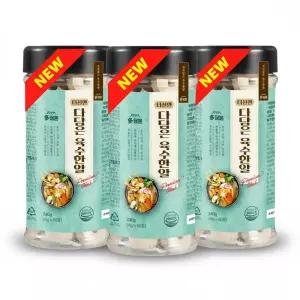다담은 육수한알 코인육수 180정 (멸치맛 60정 x 3병) 초간편 국물내기 남해산 훈연멸치와 20가지 천연재료 깊은 감칠맛