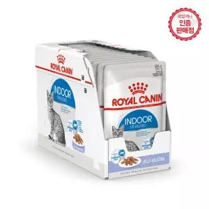 로얄캐닌 고양이사료 인도어 [젤리] 파우치 85g 12개 (1BOX)