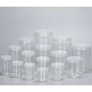 원통 케이스 플라스틱 50개 포장 밀봉 부자재 원형 용기 PET 통 상자 공병 보관 답례품 선물 일회용