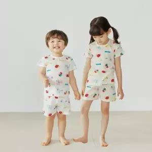 [보리보리/아이숲]풀벌레합창 반팔실내복(2color)