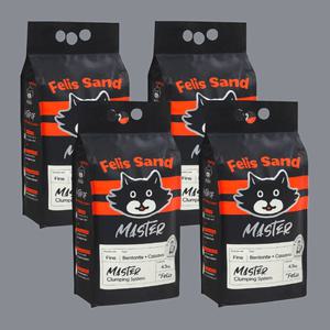 닥터펠리스 샌드 마스터 고양이모래, 4.3kg, 4개 간편한