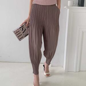 요루9부 알라딘 승마 바지 플리츠 여성 프리츠 팬츠 주름 봄 여름