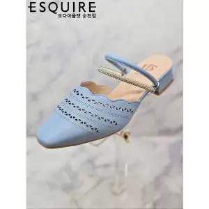 [에스콰이아] 발 편한 뮬 슬리퍼 여성샌들 PFDMST566BL_SC