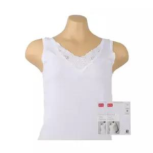 BYC 환타쟈모티브 V넥 런닝 2매 여성 나시 속옷 여자 메리야스