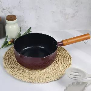 [퀸센스] 인덕션 세라믹 냄비 참편한 IH 편수 스텐 양은 함마톤 소스팬 라면 이유식 가벼운 18cm