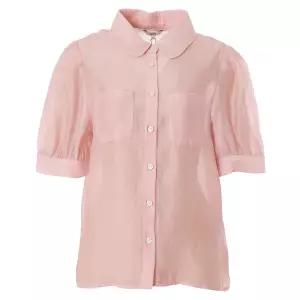 [롯데백화점]abfz 퍼프소매포인트 반팔블라우스 APY3HB01H