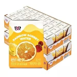 배스킨라빈스 과즙워터 레인보우샤베트 120ml x 48개