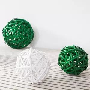 [플라워트리]라탄볼 등나무 우드 공예 볼드 10cm 2컬러 인테리어 장식 촬영 소품 만들기 재료 diy 꾸미기