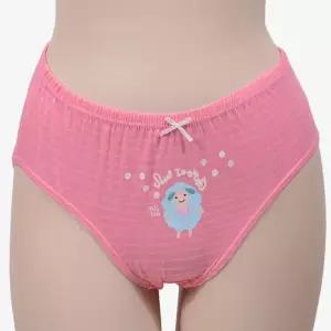 (동화) 귀여운양 면100 여아동 삼각팬티 5매입/아동/면팬티/유아/팬티/심플/디자인/어린이/여자/아이/순면