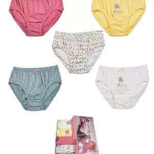 여아동 삼각팬티 5매입/여아/팬티/유아/심플/디자인/어린이/여자/아이/순면/삼각/아동/펜티/면팬티/영유아