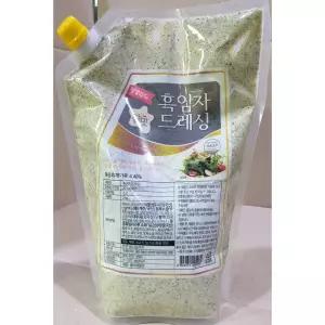 (평강 2k) 흑임자드레싱/샐러드/드레싱/소스/가공/음식/가정/가정용/건강한/대용량/맛있는/업소/매장/가게