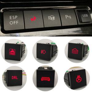 차량 LED DRL 라이트 스티어링 휠 난방 전면 안개 램프 버튼 폭스바겐 골프 6 제타 MK6 캐디 EOS 시로코