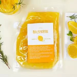 달콤한 리얼 수제 청년과일청 레몬청 500g