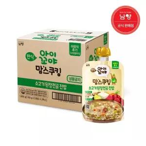 [보리보리/남양유업]맘스쿠킹 유아 이유식(12개월~) 된장찌개 100g 10입