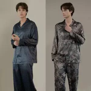 (초특가) 라페어 남성 새틴 파자마 2세트