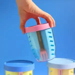 [리빙크리에이터]국내생산 신선보관용기 지켜팟 1개입 (9color) 후르츠팟 샐러드 밀프랩