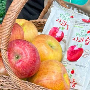 농가살리기 대용량 국내산 사과즙 100포