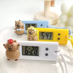 카피바라 시계 키링 열쇠고리 애착 선물 우정템 귀여운 키홀더