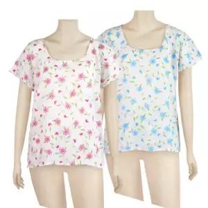 국내생산 쾌적하고 시원한 인견100% 아이비 지지미 상의 빅사이즈 홈웨어