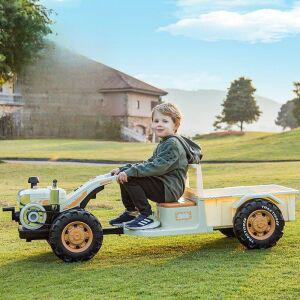 전동 트랙터 경운기 12V 중장비 10A 완구 장난감 전기 소형 4륜 경작기 도랑 예초기