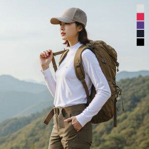 여성 여름 기능성 긴팔티 DA544 스판 하프넥 냉감 티셔츠