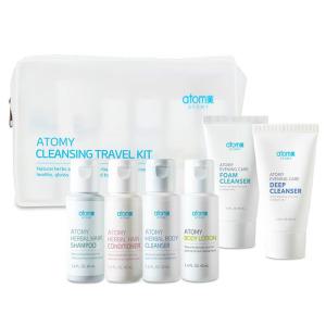 애터미 여행용 클렌징 키트 6종 휴대용 샴푸 폼클렌저 바디로션 컨디셔너 딥클렌