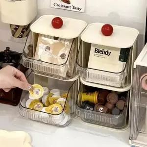 투명 화장품 수납 커피 캡슐 보관함 정리함