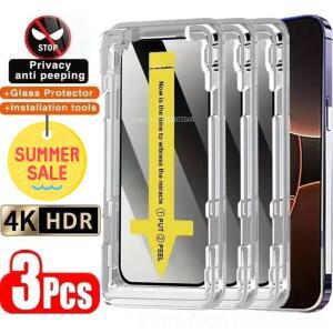 삼성 갤럭시 S21 플러스 S23FE S22 울트라 S24 S25 3개 안티 스파이 강화유리 프라이버시 스크린 보호필름
