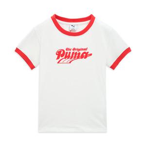 [푸마 공식] 여성 오리지널 니트 반팔티셔츠 (95030303)