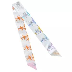 에르메스 스카프 트윌리 실크 Hermes Parade twilly 펄그레이