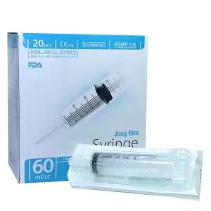 정림 일회용 관장용주사기 60cc 관장기 20개입