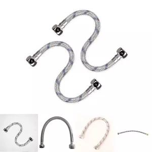 (40cm 2개) 세면기 고압 호스 욕실 세면대 연결관 부속/부품/급수/화장실/배수관/부속품/수리/DIY/연장