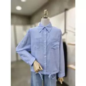 [갤러리아] ABFZ[2컬러]잔스트라이프 밑단 스트링 셔츠(ABZ2ZB01)