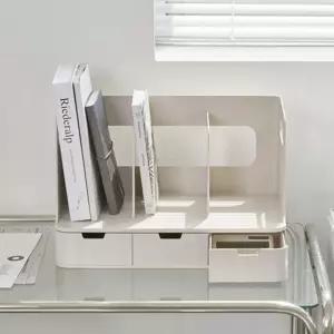 베이지 시스맥스 올리도 3단 책꽂이 서랍 트레이 소품 필기구 정리함 수납