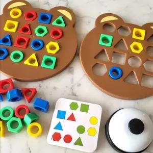 치매예방 교구 어르신 도형 퍼즐 게임 노인 활동 쉬운 놀이