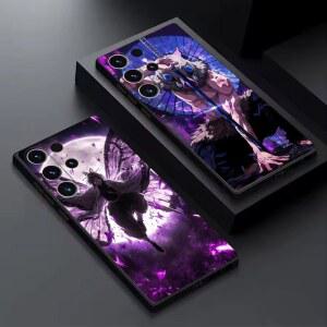 핸드폰케이스 귀멸의 칼날 멋진 갤럭시 S25 S24 S23 S22 S21 S20 플러스 울트라 노트20 소프트 블랙 폰 케이스