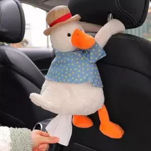 아트박스 갓샵 차량용 오리 인형 휴지 걸이 귀여운 티슈 케이스