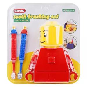 옥스포드 양치세트 (양치컵칫솔세트)(레드)(202255)/여행/어린이집 휴대용 귀여운 레고 위생 청결 유치원