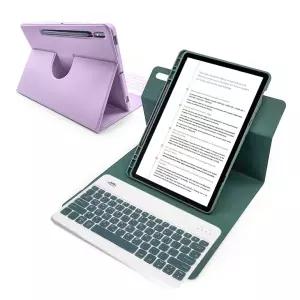 갤럭시탭 S10 라이트 Lite 10.9 호환 콤비 회전 블루투스 키보드 S펜수납 북커버 케이스 S10FE S9FE S9 공용