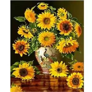 피포페인팅 HPI0206 해바라기꽃병 40x50 DIY명화그리기세트