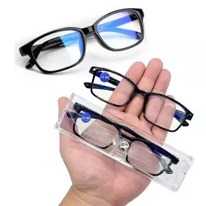 초경량 돋보기 노안 안경테 블루라이트 차단 확대경 뿔테 독서 안경