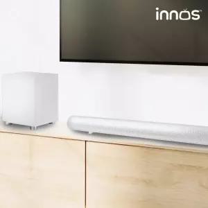 이노스 화이트 사운드바 900BAR+Wooper 블루투스 스피커 지원