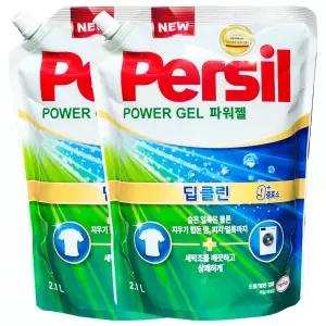 퍼실 파워젤 2.1L x 2개,딥클린 드럼 일반 겸용 액체 세탁 세제 헨켈