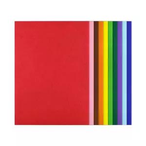 펠트지 A4 10색 10매 비접착 접착 부직포 환경판 만들기 꾸미기 혼합색상 