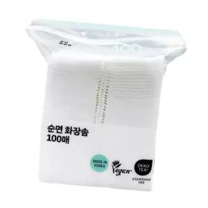 순면 화장솜 100매 다용도화장솜 민감한피부