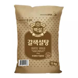 백설 갈색설탕, 15kg, 1개
